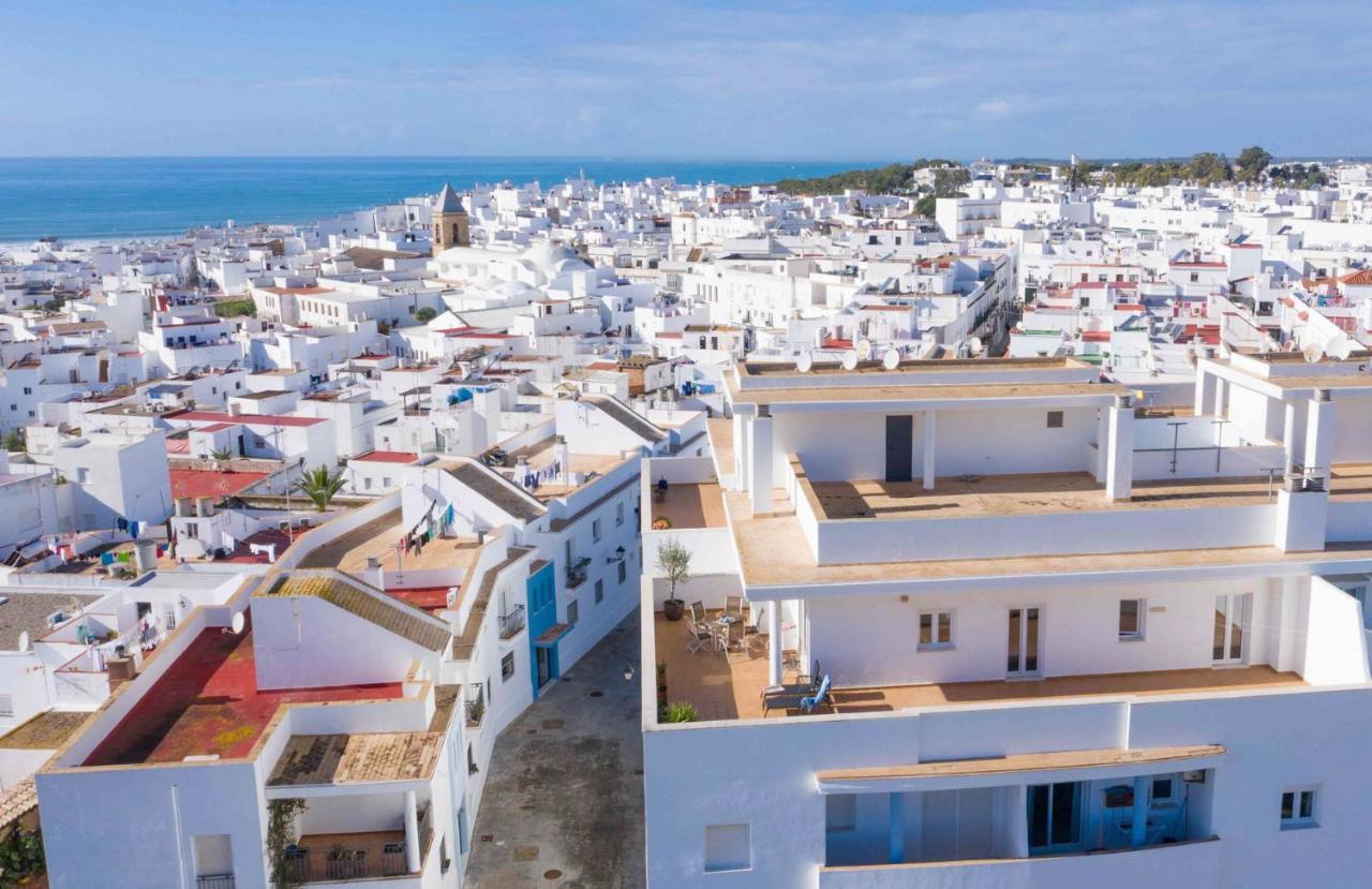 Terraza Trafalgar Apartamento Tipo Penthouse Con Enorme Terraza Y Vistas Al Mar Conil De La Frontera Exterior foto